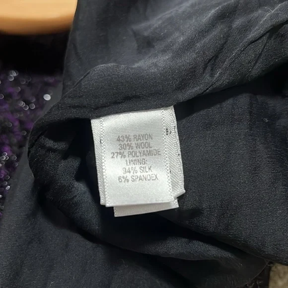 St. John Couture Purple Sparkly Cardigan size 14 - Picture 7 of 7